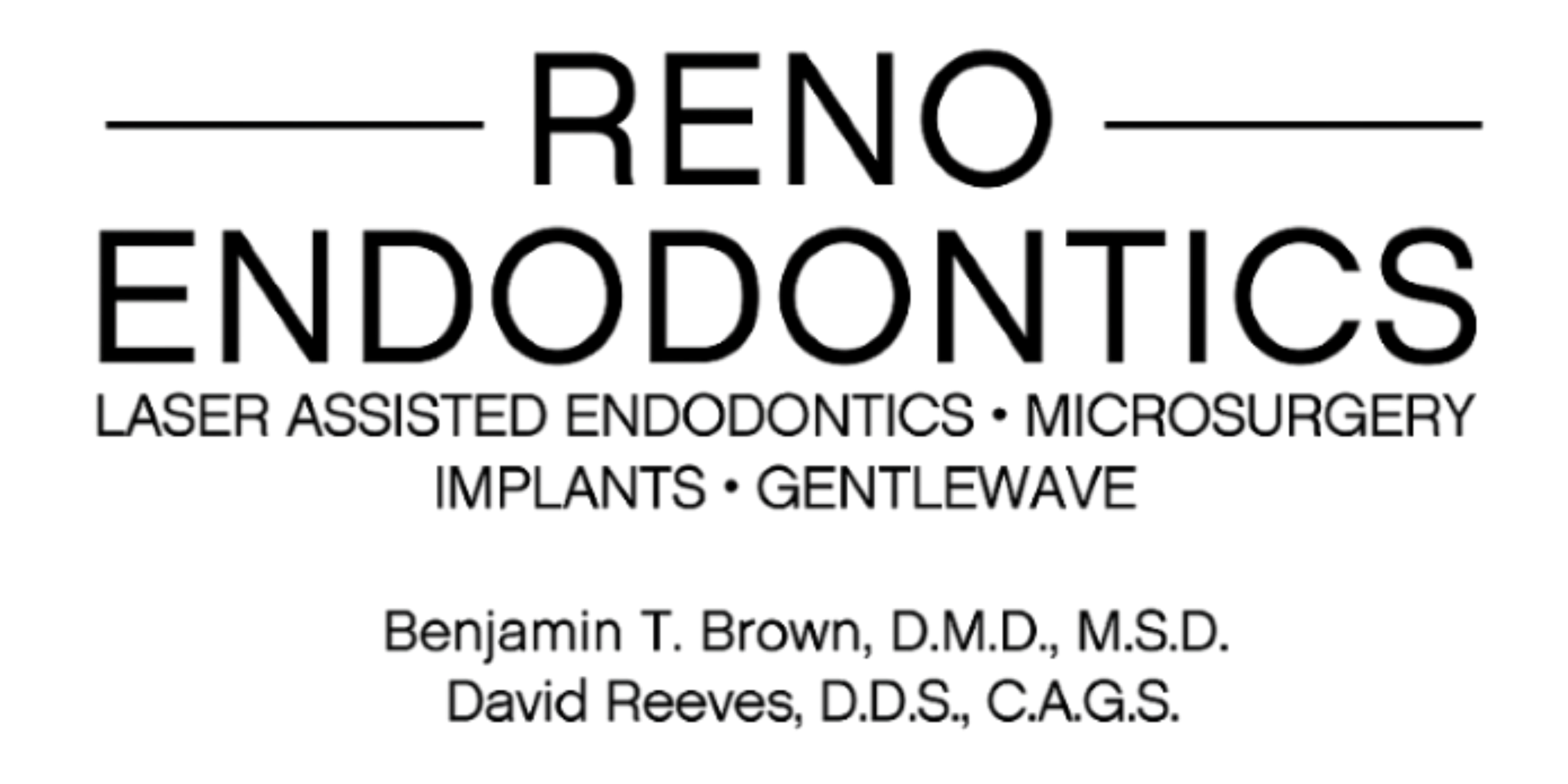 Reno Endodontics Logo on Homepage